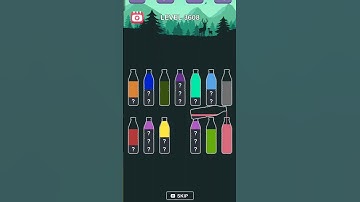 Water sort puzzle level 3608