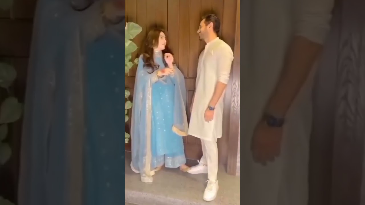 Tere Bin Drama Actor wahaj ali with wife and daughter new video 😍😍♥️ 