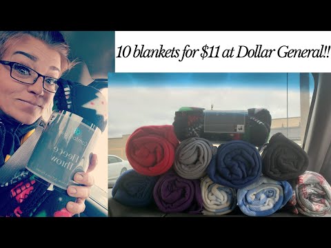 $5 blankets for only $1.12 at Dollar General!! 