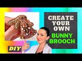 Bunny Brooch | Jewellery Making For Beginners | Bead Embroidery | DIY | Handmade Easter Gift