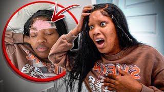WAXING MY GIRLFRIENDS EYEBROWS...*HILARIOUS*