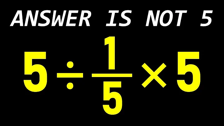 Only 1 in 5 Can Solve This Equation!