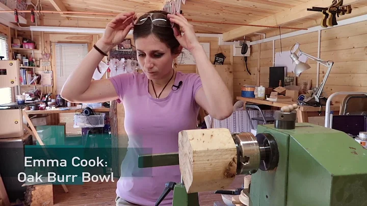Wood Turning an Oak Burr/Burl Bowl - with Emma Cook