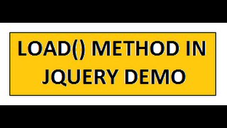 TAMIL LOAD METHOD IN JQUERY DEMO