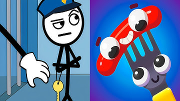 Thief Puzzle VS Fork N Sausage - Satisfying ASMR Walkthrough Funny Gameplay