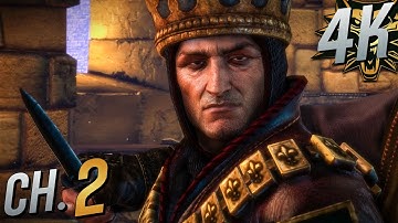 [4K 60] The Witcher 2: Assassins of Kings (100%, Dark, All Side-Quests) Part 2 - Blood of His Blood