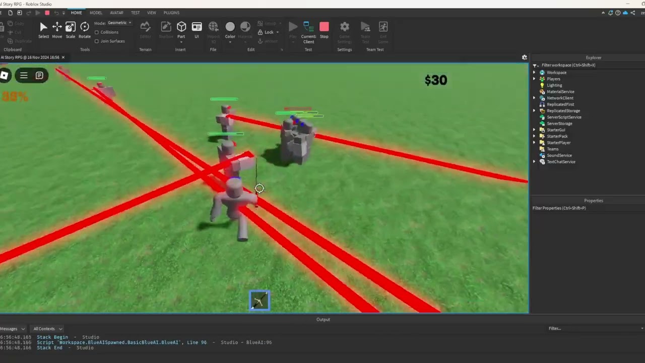 Learning an Development Roblox Studio game