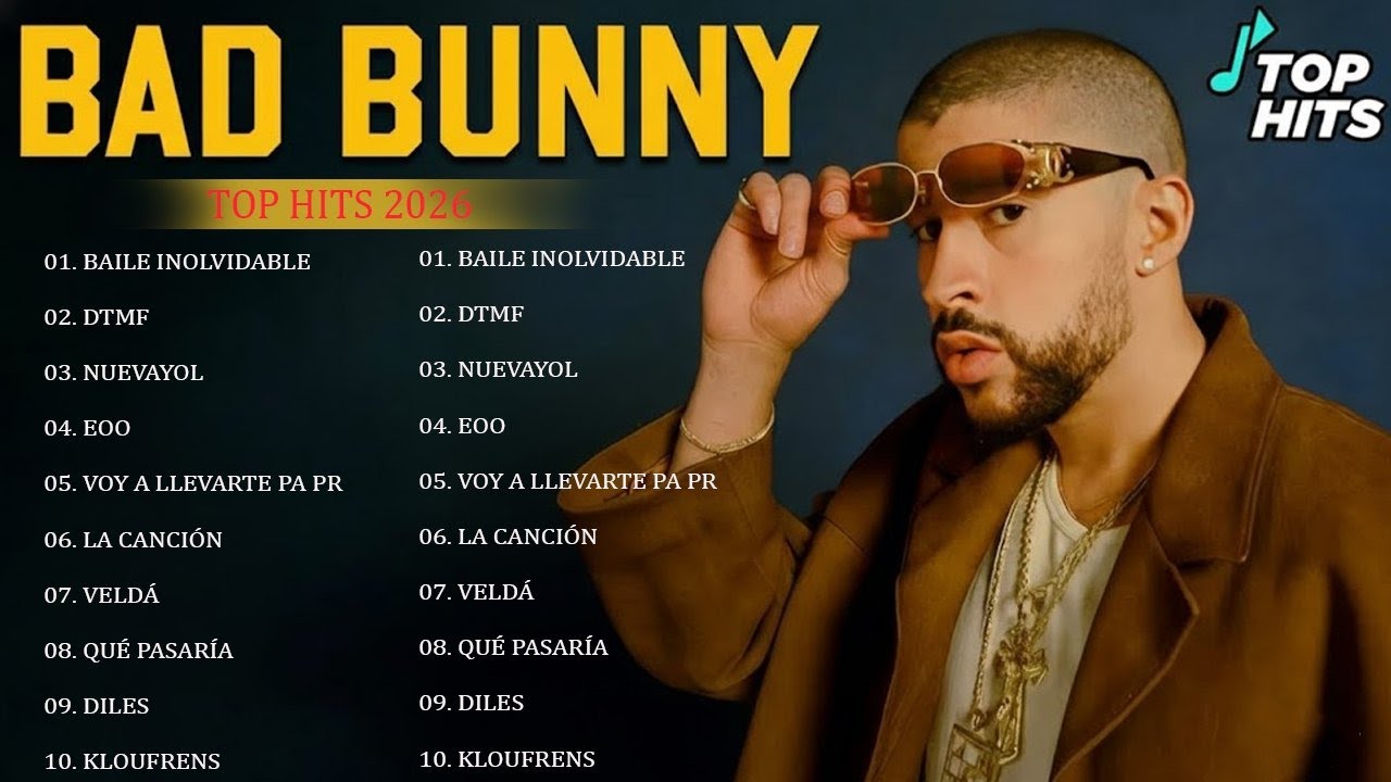 🎶BAD BUNNY MIX 2026 ☆ 30 Las mejores canciones de Bad Bunny 2026 ☆ BAD BUNNY BEST HITS IN 2026