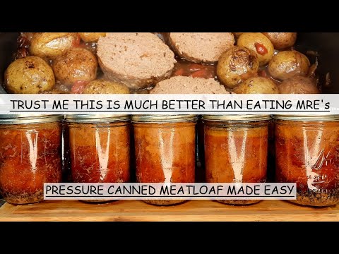 CANNING MEATLOAF FOR MY PREPPER PANTRY | ORIGINAL RECIPE FOR SUPPER EASY MEALS