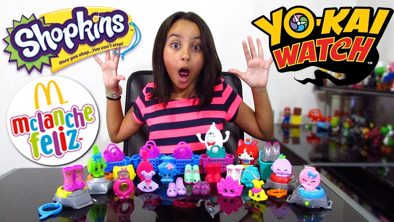 SHOPKINS E YO KAI WATCH MCDONALDS HAPPY MEAL TOYS | COISAS DA LUNA