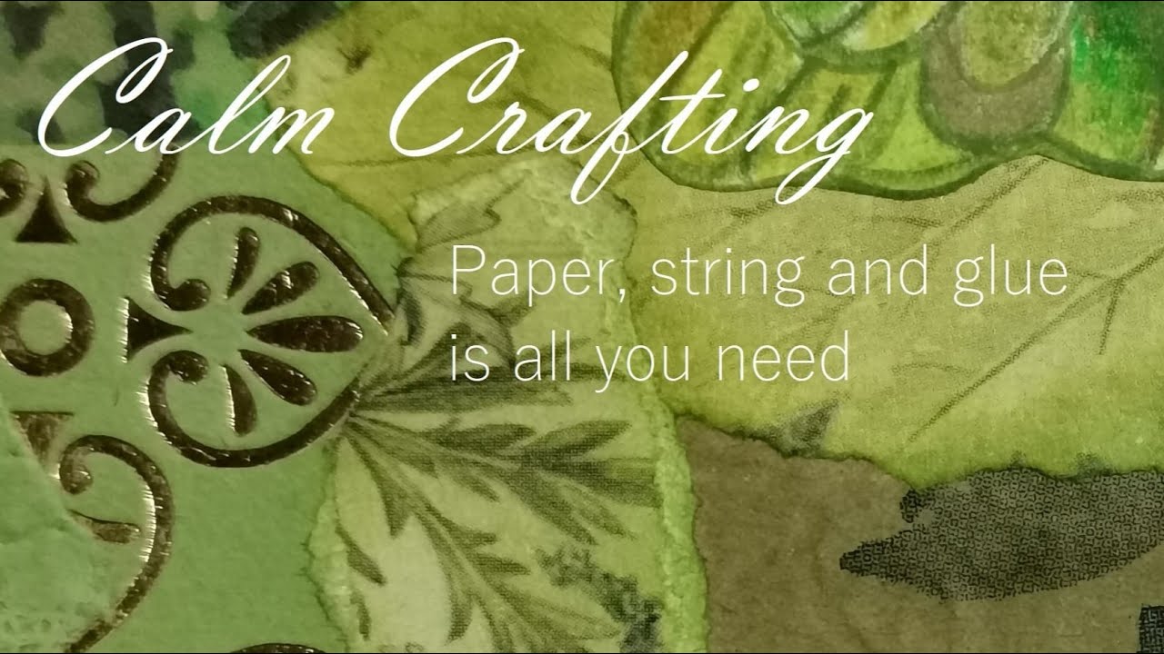 #76 Art/Junk Journal with 3 items only! Super easy! All you need is paper, twine, glue. Voilà!