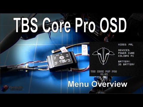 TBS PowerCube - TBS Core Pro Menu Overview