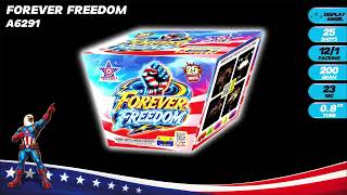 NEW FOR 2027 - A6291 FOREVER FREEDOM -  Starget Brand from Pyromooi Fireworks Ltd