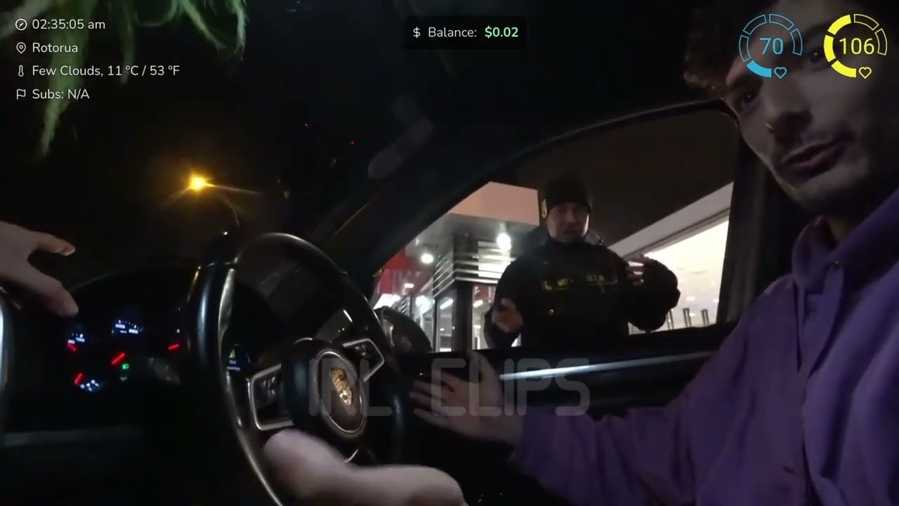 Ice Poseidon & Sam Pepper try to scam mcdonalds in New Zealand and get blocked in by security