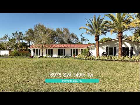 6975 SW 149th Terrace, Palmetto Bay, FL home video tour