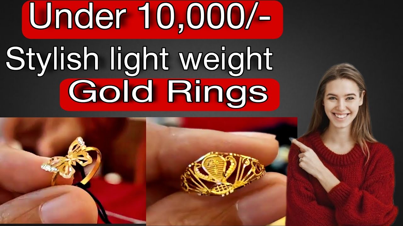 Gold ring design with price and weight Latest light weight gold Ring design Gold ring