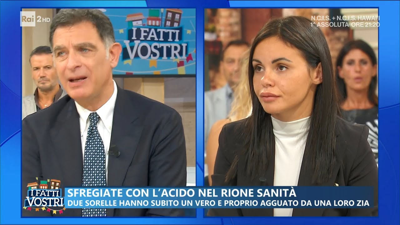 Due sorelle sfregiate on l'acido - I Fatti Vostri - 27/10/2023