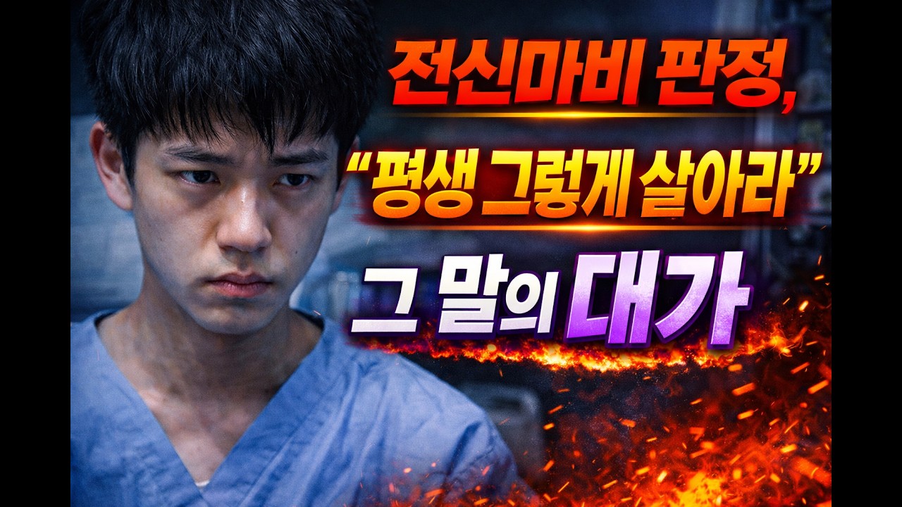 전신마비 판정… 평생 그렇게 살아라  그 말의 대가