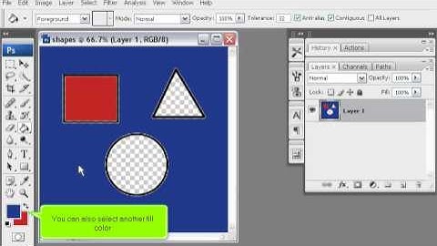 How to use the Paint Bucket tool in Photoshop