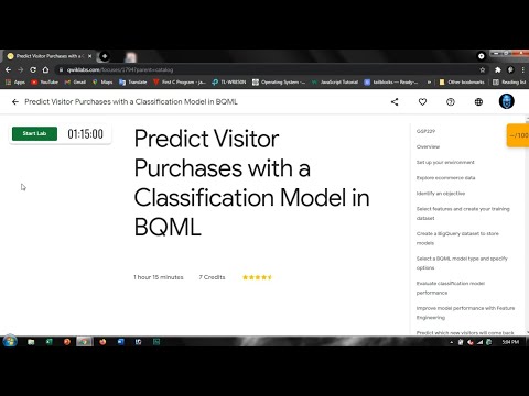 Predict Visitor Purchases with a Classification Model in BQML | Qwiklabs [GSP229]