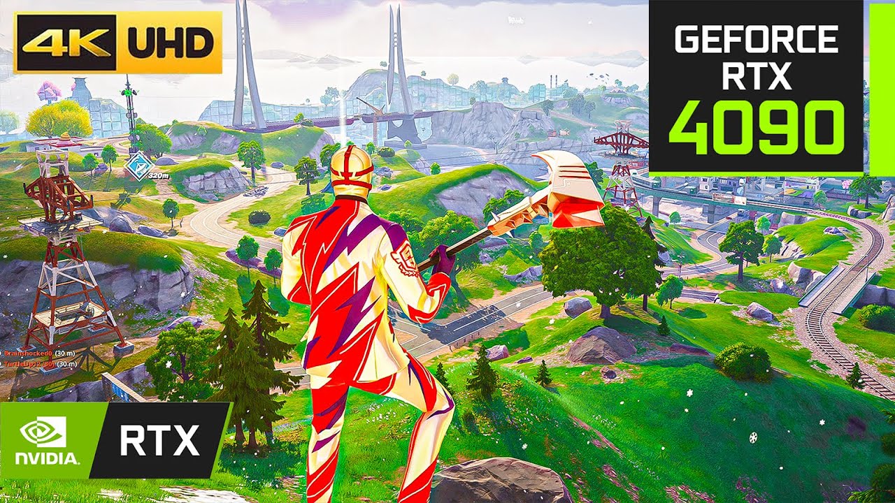 Fortnite Aces Wild Card Skin Gameplay | RTX 4090 + 4K MAX Settings + Ray Tracing ON