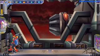 Mega Man Maverick Hunter X Walkthrough (Boss Spider) screenshot 4