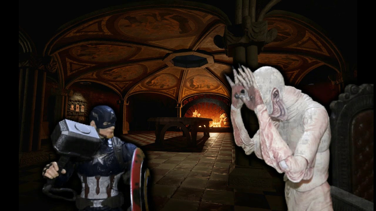 Capitán América vs el hombre pálido/ stop motion/Crossover figuras de acción