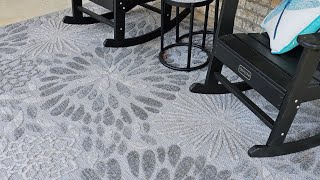 The BEST Outdoor Rug for your Concrete Patio!