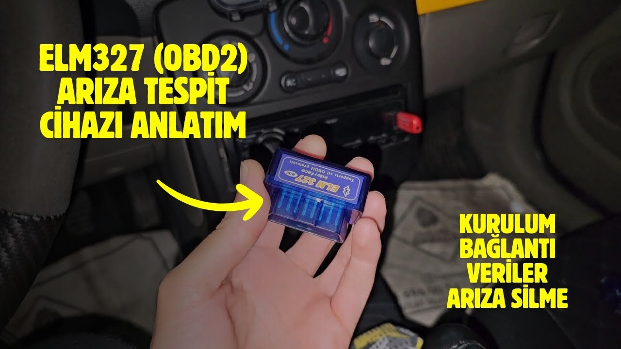 ELM327 ARIZA TESPİT CİHAZI ANLATIM / RAHATLIKLA ARIZA KODU SİL / KURULUM, BAĞLANTI, VERİ GÖSTERME