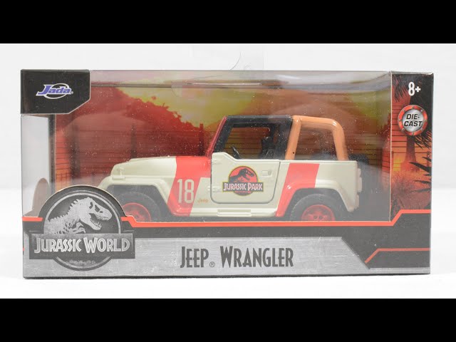 Jeep Wrangler Jurassic Park – échelle 1:32, Hollywood Rides 1992, Camouflage – Mini Modèle De Collection