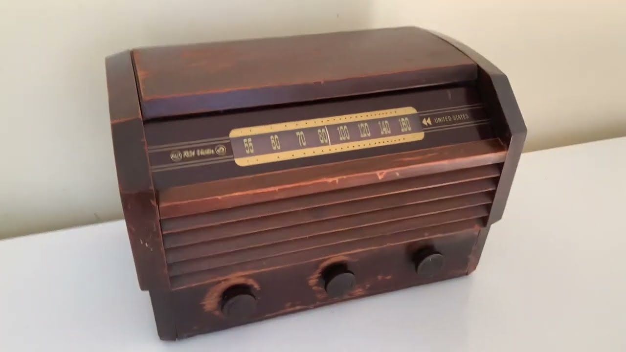 ギター ABC antiques Radio Artisan Handcrafted Wood 1945 RCA Victor Model 56X3 Vacuum Tube AM