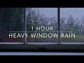 Rain on window  sleep sounds rain  1 hour rain asmr