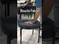 Modern Boucle Dining Chair ✨ | Luxury Curved Back Dining Chairs by Wooden Twist