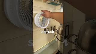 Wall mounted fan, gear switching, strong wind force