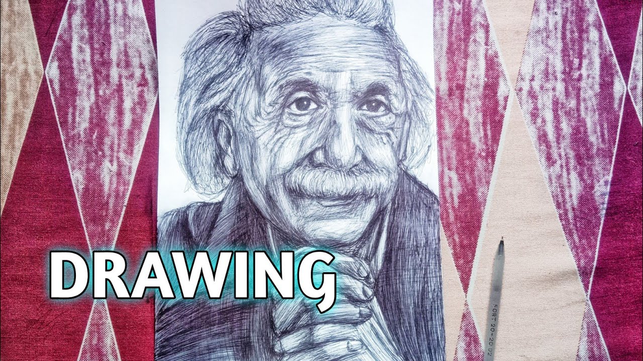 Drawing Ritesha DRAWING EINSTEIN| TIMELAPSE| RITESH TECHNICAL ART - YouTube