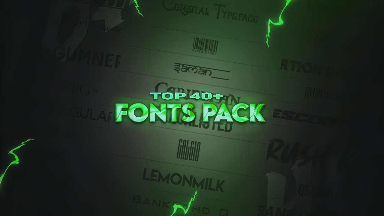 BET! You don't have these FONTS | Font pack for Editing | Top 40+ Fonts