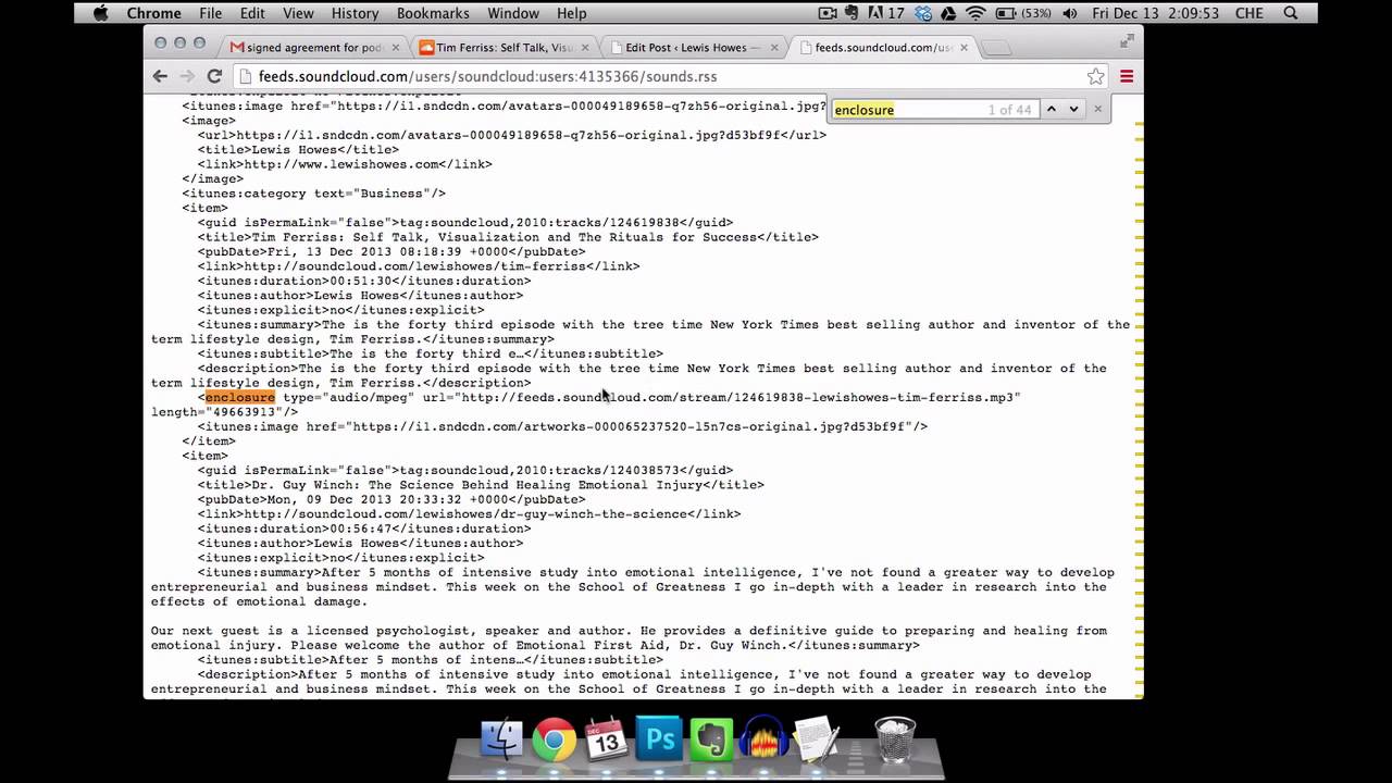 Linking SoundCloud RSS feed to Your Blurbrry Powered Wordpress Podcast RSS Feed