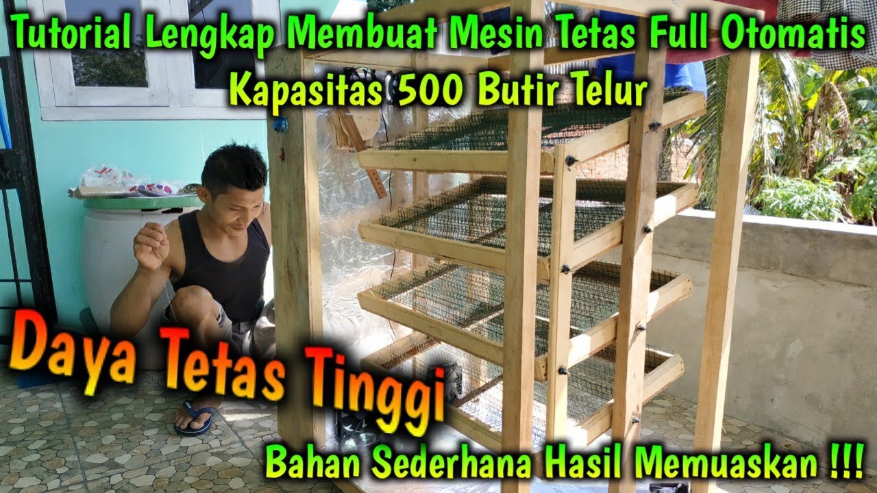 Cara Lengkap Membuat Mesin Tetas Telur Full Otomatis Kapasitas 500 Butir dgn Biaya Minim