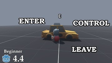 How to enter, control and leave a car - Learn Godot 4 3D - no talking