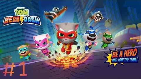 Talking Tom Hero Dash - Gameplay Part 1 Walkthrough (iOS, Android)