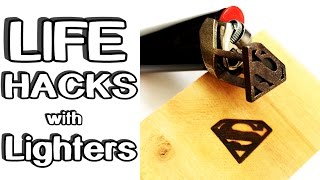 5 incredible Life Hacks with Lighters!