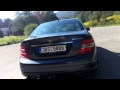 Mercedesbenz c 63 amg exhaust  burn out