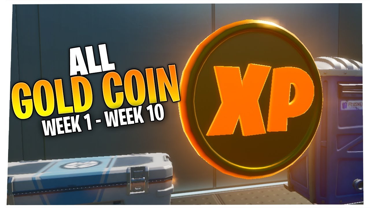 All Gold Xp Coins location guide in Fortnite (Week1 - Week ...