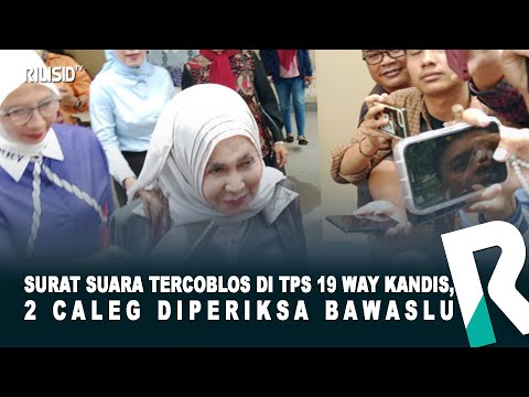 Surat Suara Tercoblos di TPS 19 Way Kandis, 2 Caleg diperiksa Bawaslu