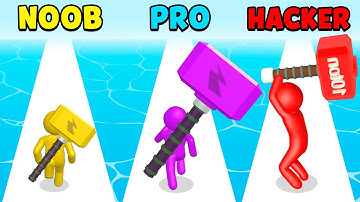 NOOB vs PRO vs HACKER - Giant Hammer