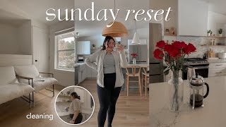 PRODUCTIVE SUNDAY RESET ROUTINE | cleaning, fridge restock, meal prep