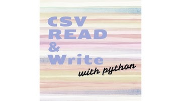 CSV Read Write Python