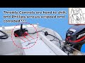Boat Outboard Throttle Controls are hard to shift