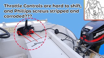 Boat Outboard Throttle Controls are hard to shift