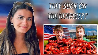 Brit Girl Reacts to Brits try Louisiana Crawfish Boil for the first time!